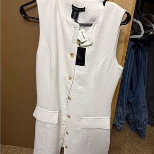 Sincerely Jules Classic White button up dress